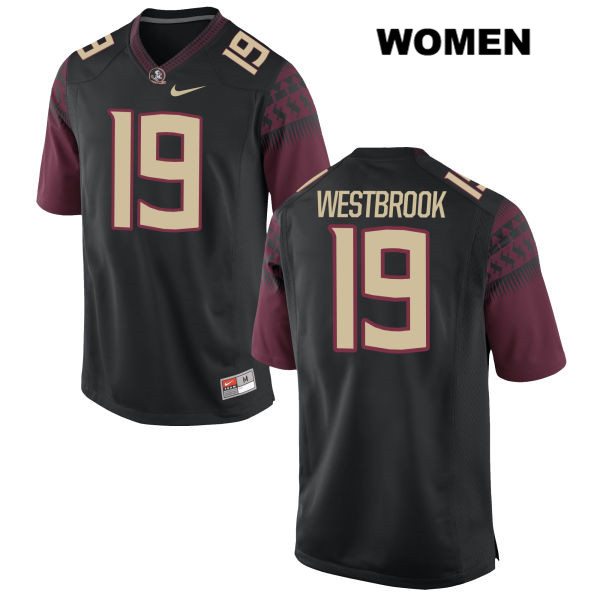 Women's NCAA Nike Florida State Seminoles #19 A.J. Westbrook College Black Stitched Authentic Football Jersey GXU4069KA